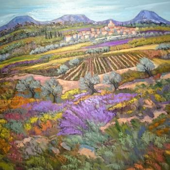 Painting titled "Terre de Provence" by Milorv, Original Artwork