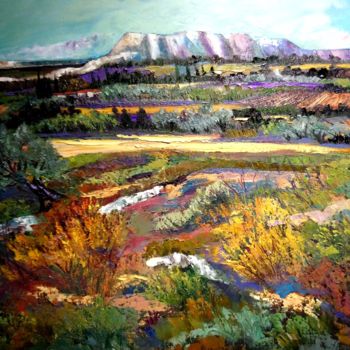 Painting titled "La sainte Victoire" by Milorv, Original Artwork, Oil