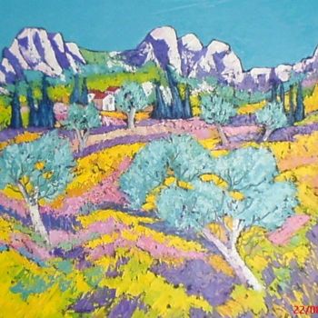 Pintura intitulada "Provence" por Milorv, Obras de arte originais