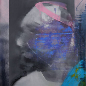 Картина под названием "Neon Lights 1" - Miloš Hronec, Подлинное произведение искусства, Масло