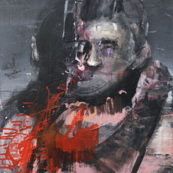 Картина под названием "I suffer, therefore…" - Miloš Hronec, Подлинное произведение искусства, Масло
