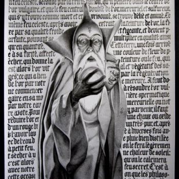 Desenho intitulada "L'ALCHIMISTE" por Taras-Danilov Milosevic, Obras de arte originais