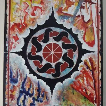 Ζωγραφική με τίτλο "kwazelewit" από Milot Valescot, Αυθεντικά έργα τέχνης, Ακρυλικό