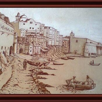 Disegno intitolato "djamaa-djadid-alger…" da Miloud Tounsi, Opera d'arte originale