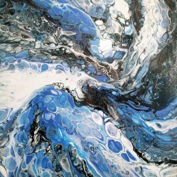 Painting titled "Swirl" by Iren Miller, Original Artwork, Acrylic