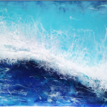 Painting titled "Wave" by Iren Miller, Original Artwork, Other