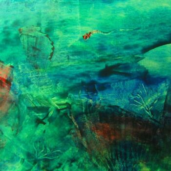 Painting titled "A whole new world" by Milto Sideris, Original Artwork, Encaustic