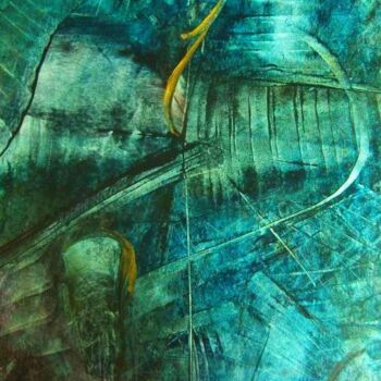 Pintura titulada "Aqua de Milto" por Milto Sideris, Obra de arte original, Encáustico