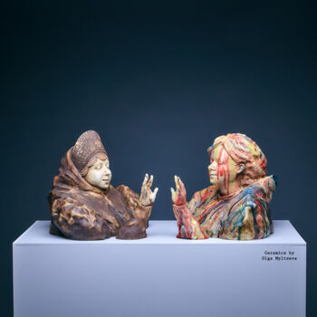 Rzeźba zatytułowany „Reflection” autorstwa Oly Miltys, Oryginalna praca, Ceramika
