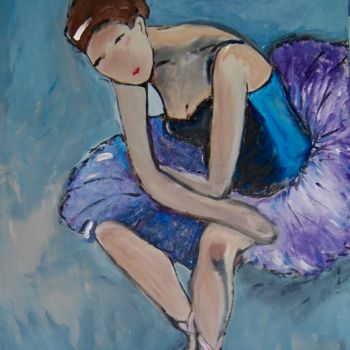 Painting titled "bailarina 50" by Milu Petersen, Original Artwork