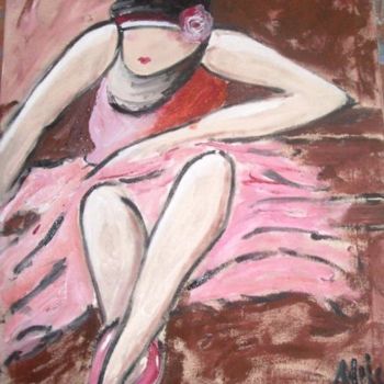 Painting titled "bailarina 2" by Milu Petersen, Original Artwork