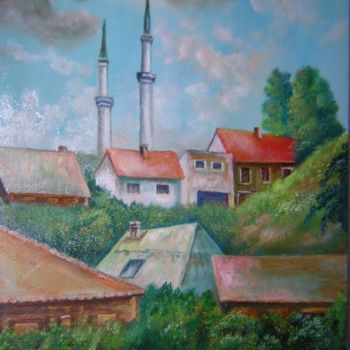 Painting titled "In Bosnia" by Micko, Original Artwork, Oil