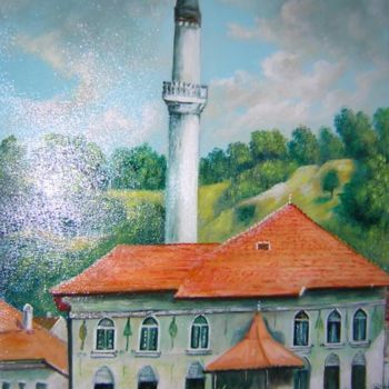 Painting titled "Bosnien Travnik" by Micko, Original Artwork, Oil