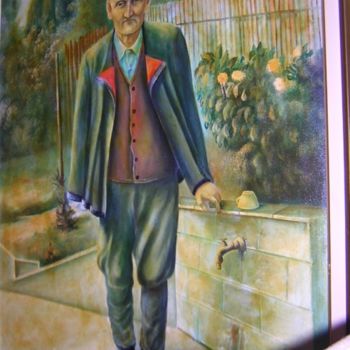 Painting titled "Serbien man" by Micko, Original Artwork, Oil