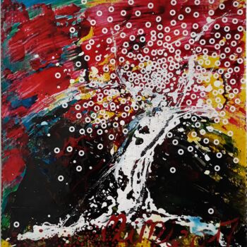 Peinture intitulée "Eclat d'arbre" par Mimi Bressot, Œuvre d'art originale, Acrylique