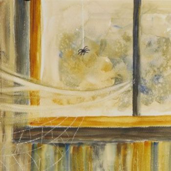 Painting titled "Barn Spider" by Carol Hare, Original Artwork