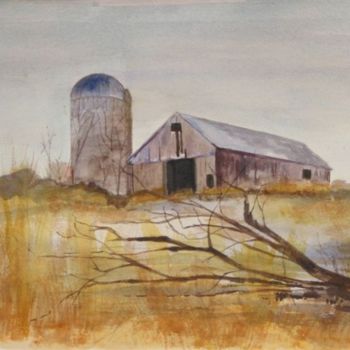"Old Berten Barn in…" başlıklı Tablo Carol Hare tarafından, Orijinal sanat