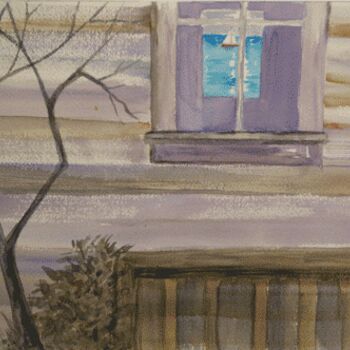 Malerei mit dem Titel "Through the Window" von Carol Hare, Original-Kunstwerk