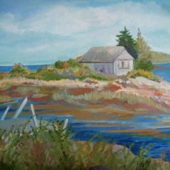 Painting titled "Maine Coast" by Carol Hare, Original Artwork