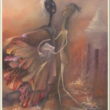 Pintura intitulada "Révérence" por Mimia Lichani, Obras de arte originais