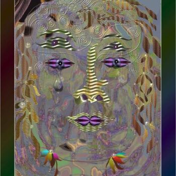Grafika cyfrowa / sztuka generowana cyfrowo zatytułowany „La sirene” autorstwa Mimia Lichani, Oryginalna praca