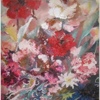Painting titled "Des fleurs sauvages" by Mimia Lichani, Original Artwork