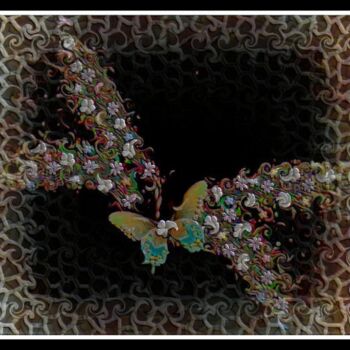 Arts numériques intitulée "Papillon." par Mimia Lichani, Œuvre d'art originale