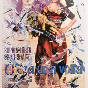 Collages intitolato "C'ERA UNA VOLTA - O…" da Mimmo Rotella, Opera d'arte originale, Collages
