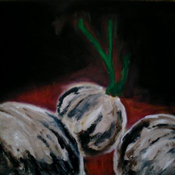 Painting titled "ONIONS" by Mina Clerck, Original Artwork