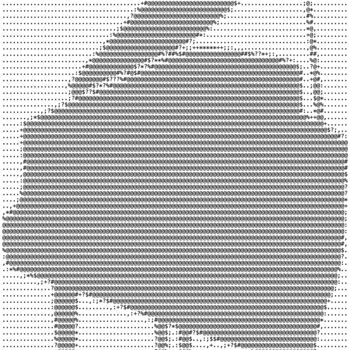 Arts numériques intitulée "Ascii-Art Piano" par Mina Nakamura, Œuvre d'art originale, Travail numérique 2D