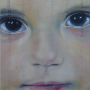 Pintura intitulada "Humanité" por Mina Lagarde, Obras de arte originais, Óleo