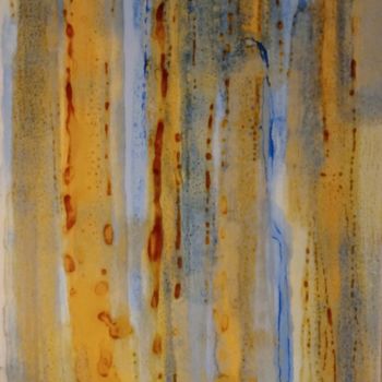 Painting titled "Lluvia en el cristal" by Denis Boyer, Original Artwork, Ink