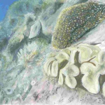 Картина под названием "corail" - Yanick Douet, Подлинное произведение искусства