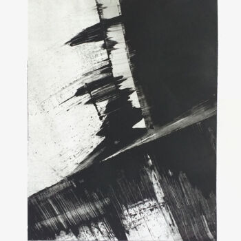 Incisioni, stampe intitolato "Fragmentation 7" da Mine Palayer, Opera d'arte originale, Monotipo