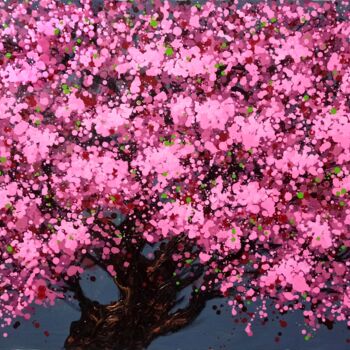 "SAKURA - Cherry blo…" başlıklı Tablo Minh Phuong Hoang Thi tarafından, Orijinal sanat, Akrilik