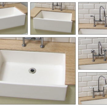 Artcraft titled "white farmhouse sink" by Francisco Del Pozo Parés, Original Artwork