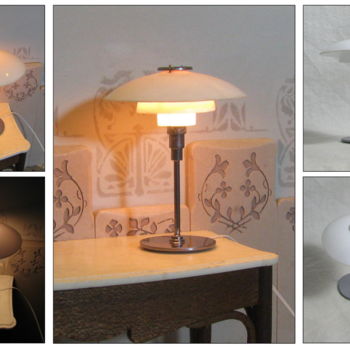 Artesanía titulada "miniature table lamp" por Francisco Del Pozo Parés, Obra de arte original