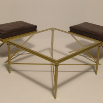 Design titled "mesa de centro y ba…" by Francisco Del Pozo Parés, Original Artwork, Furniture