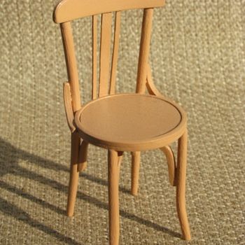 Artesanía titulada "silla-bistro-redond…" por Francisco Del Pozo Parés, Obra de arte original
