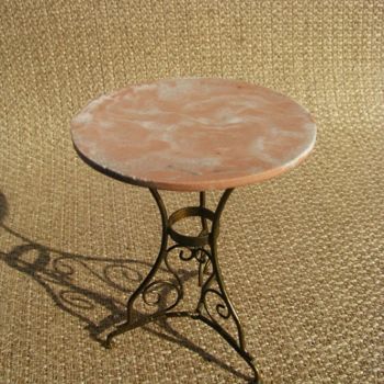 Artesanía titulada "mesa-bistro-redonda…" por Francisco Del Pozo Parés, Obra de arte original