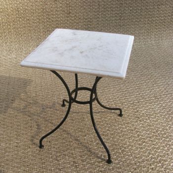 Artesanato intitulada "mesa-bistro-cuadrada" por Francisco Del Pozo Parés, Obras de arte originais