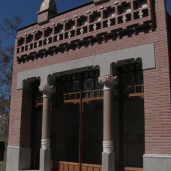 Artigianato intitolato "Art Nouveau Shop" da Francisco Del Pozo Parés, Opera d'arte originale