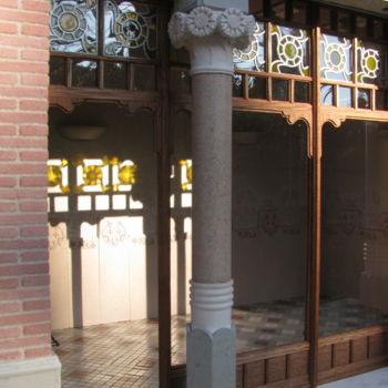 Artigianato intitolato "Art Nouveau Shop" da Francisco Del Pozo Parés, Opera d'arte originale