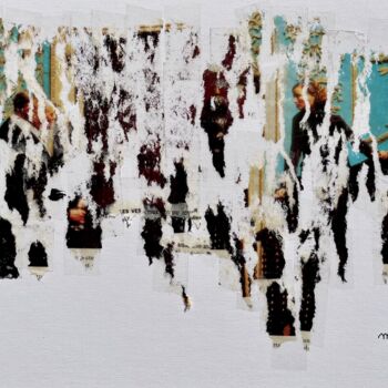 Collages intitulée "Les vestiges du jour" par Mino, Œuvre d'art originale, Collages