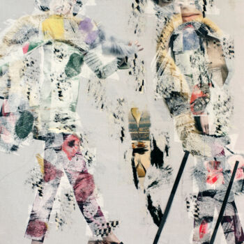 Collages intitulée "Compo 1.2" par Mino, Œuvre d'art originale, Collages
