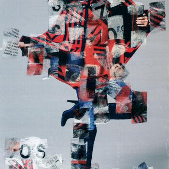 Collages intitulée "Compo 4.2" par Mino, Œuvre d'art originale, Collages