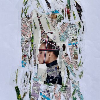 Collages intitulée "60" par Mino, Œuvre d'art originale, Collages