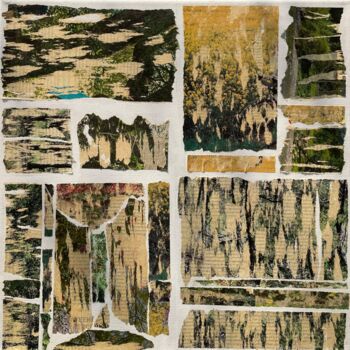Collages intitolato "Printemps" da Mino, Opera d'arte originale, Collages