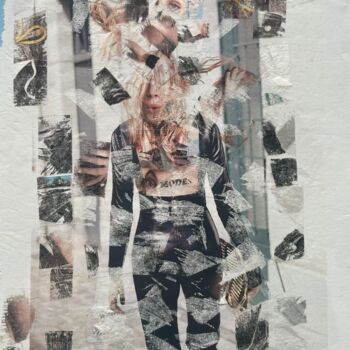 Collages intitulée "Compo 5.5" par Mino, Œuvre d'art originale, Collages