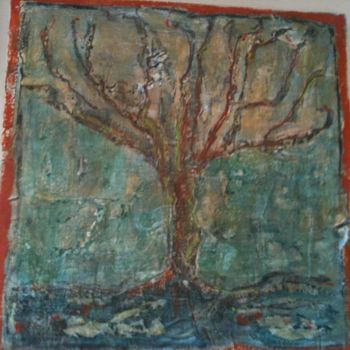 Painting titled "arbre de vie" by Monique Savy, Original Artwork